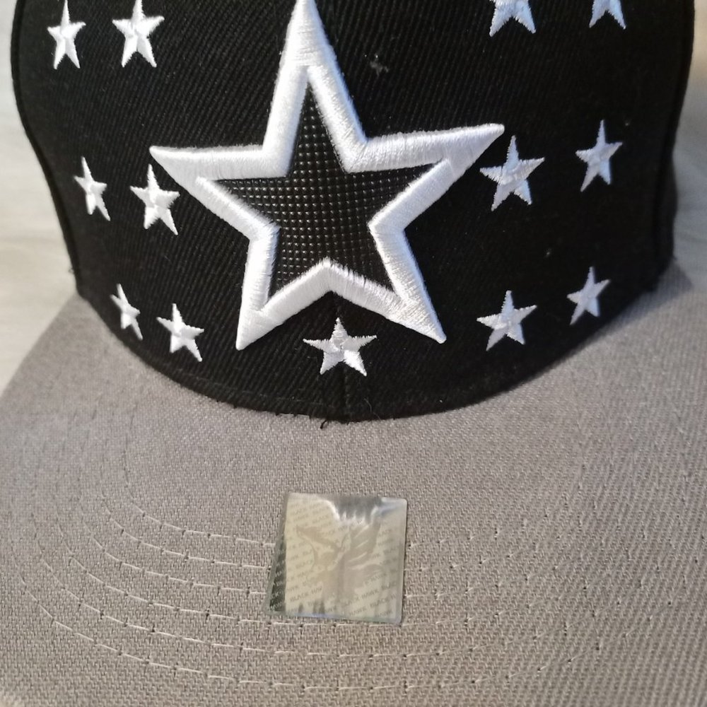 JoyCap Blackhawk Adjustable Cap Blk Wht Gray NEW - Picture 4 of 5